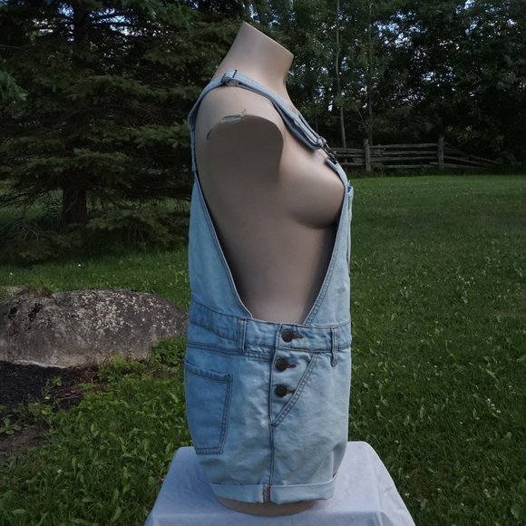 Bluenotes Light Wash Denim Overalls/Shortalls - Picture 3 of 9